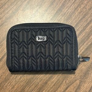Lug Black Chevron Quilted Wallet